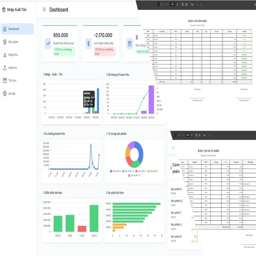 Alternative view of Quản Lý Nhập Xuất Tồn Kho (v2.0)