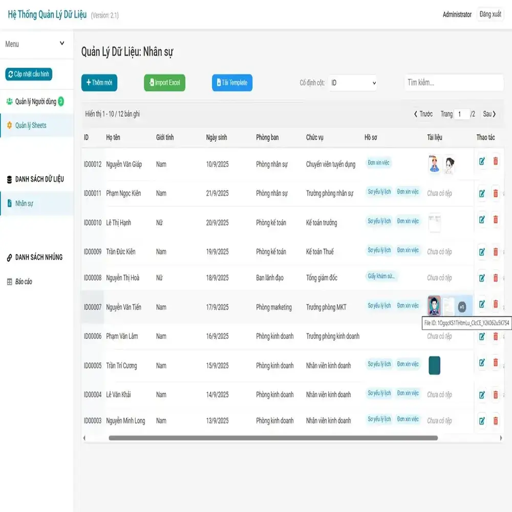 Alternative view of Hệ thống tạo Form và Phân quyền dữ liệu (v2.1)