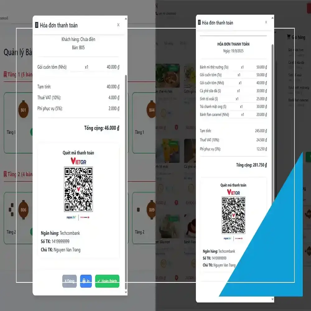 Quản lý bán hàng cho Nhà hàng, Quán ăn, Quán Cafe (v2.0) - Ảnh 8