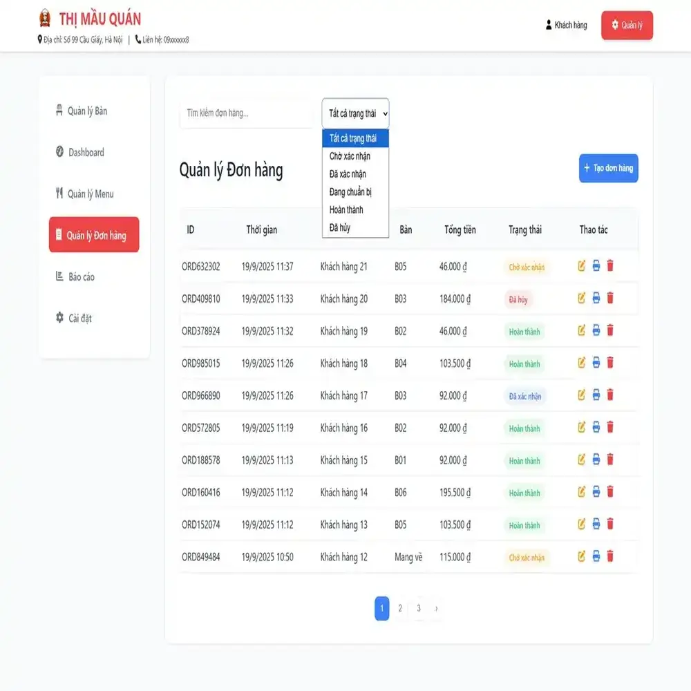 Quản lý bán hàng cho Nhà hàng, Quán ăn, Quán Cafe (v2.0) - Ảnh 5