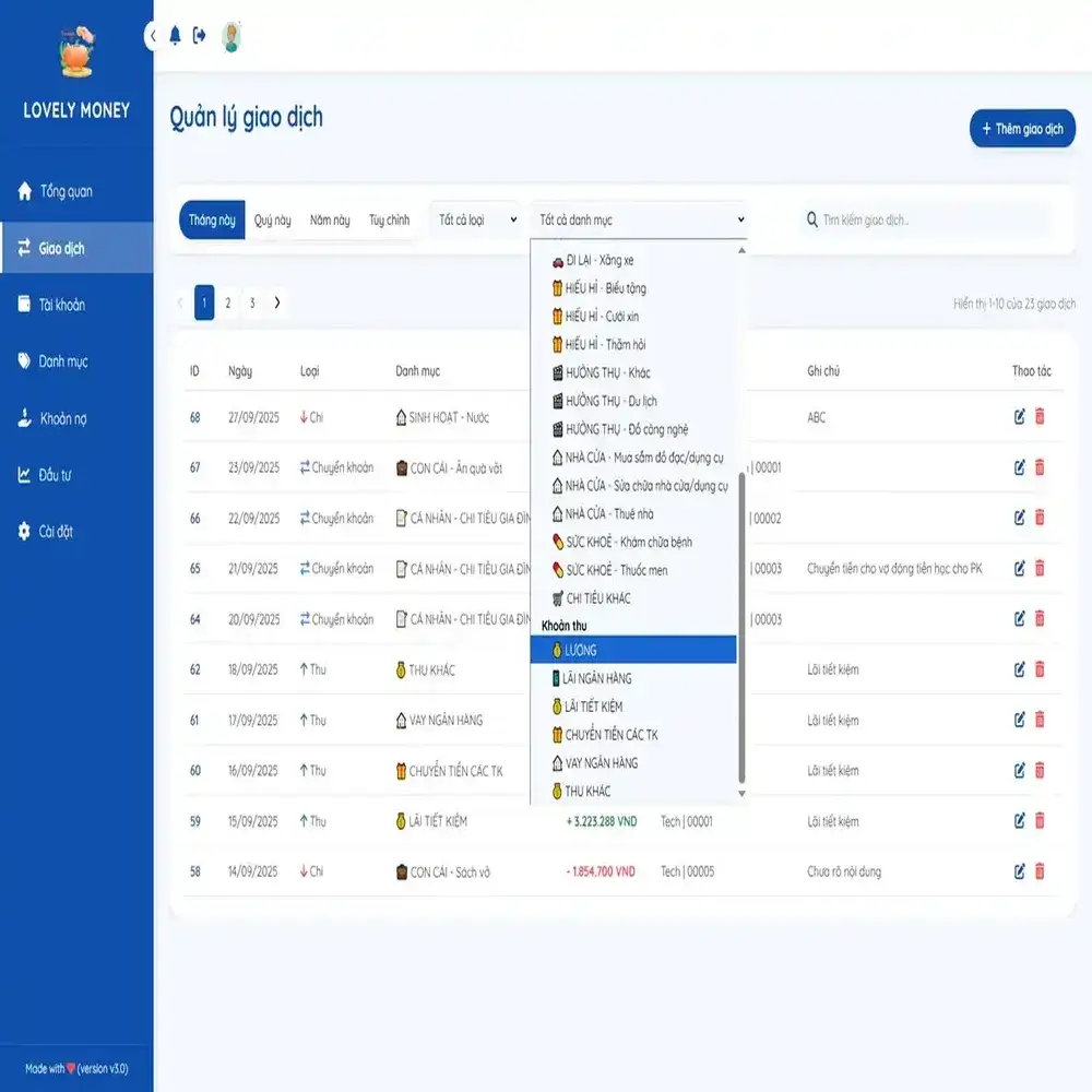 Quản Lý Tài Chính Cá Nhân (v3.0) - Ảnh 4