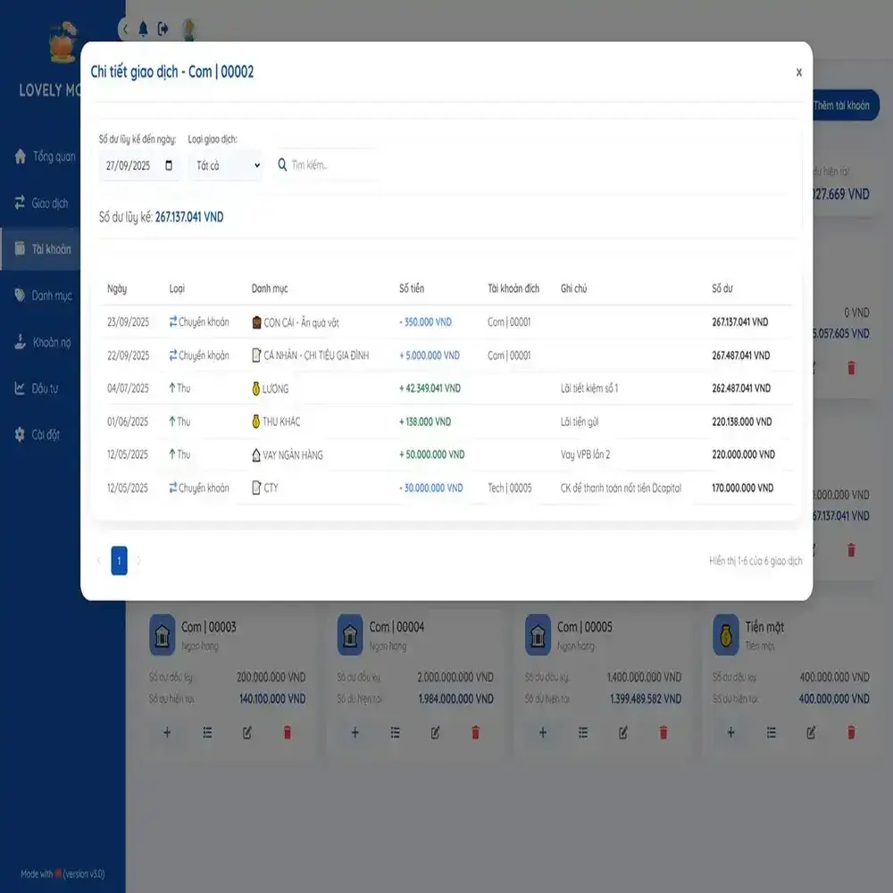 Quản Lý Tài Chính Cá Nhân (v3.0) - Ảnh 5