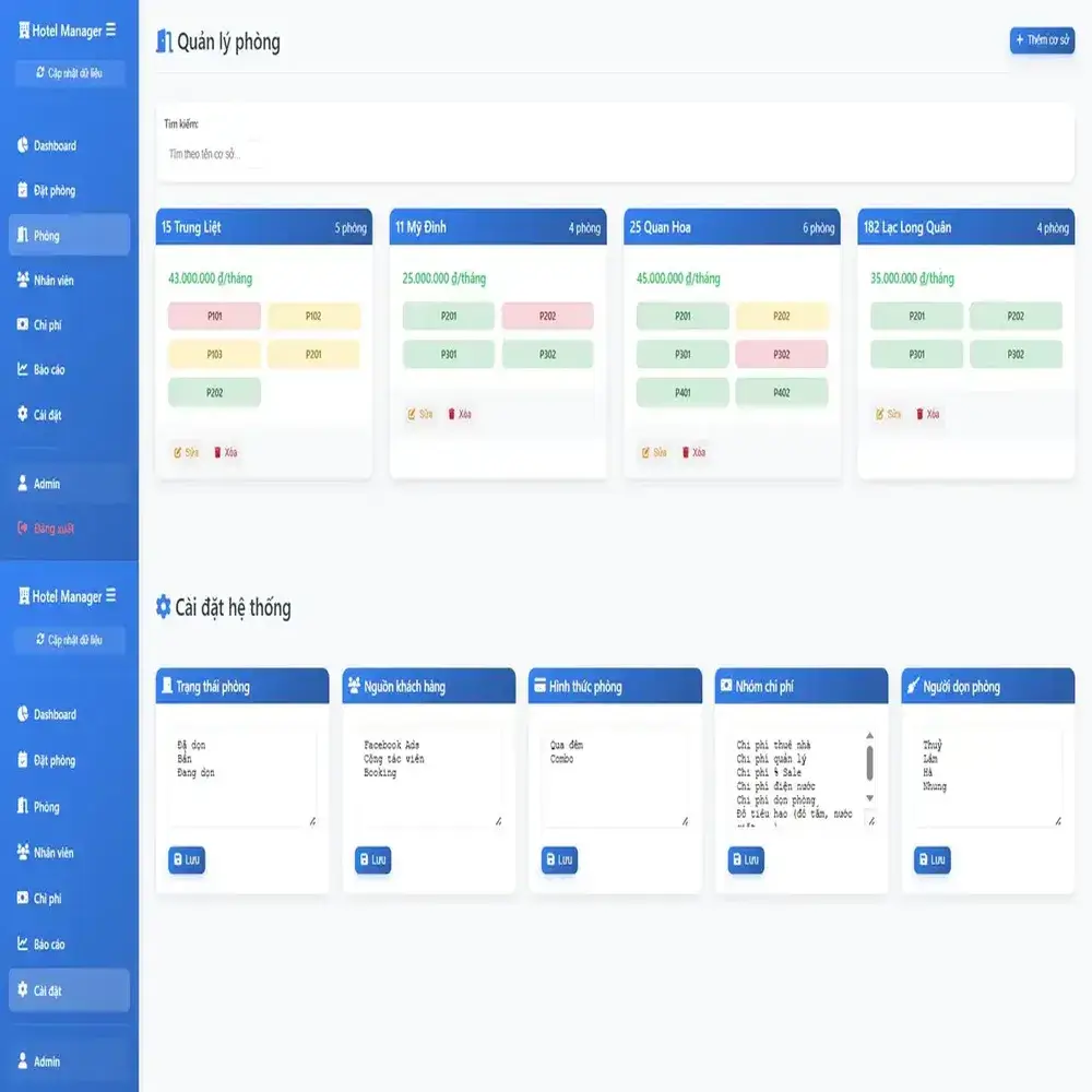 Alternative view of Quản Lý Khách Sạn, Homestay (v1.0)