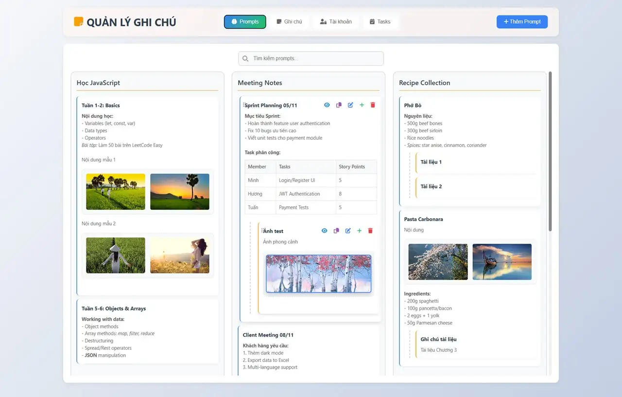 Quản Lý Ghi Chú (v1.0) - Ảnh 4